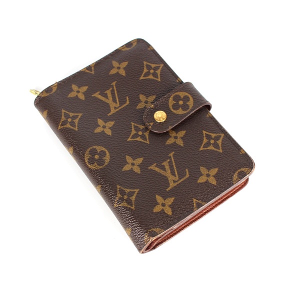 Louis Vuitton Monogram Porte Papier Zippe Wallet Compact Canvas Bifold Brown - Picture 2 of 10